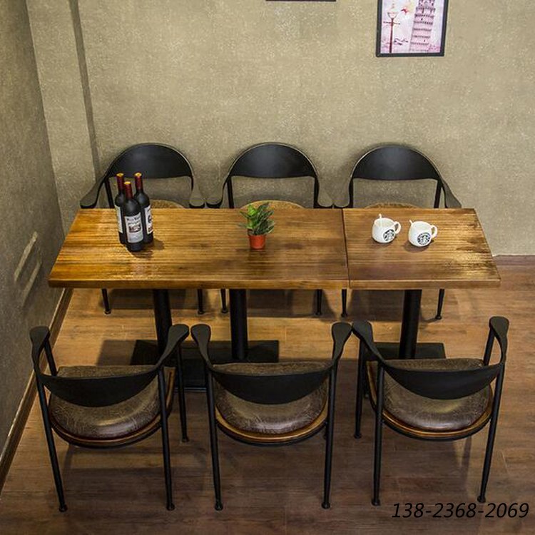 做舊復(fù)古餐桌椅，休閑桌