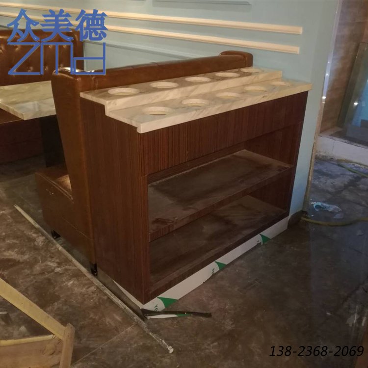 火鍋調(diào)料臺，大理石醬料臺，定制調(diào)味桌